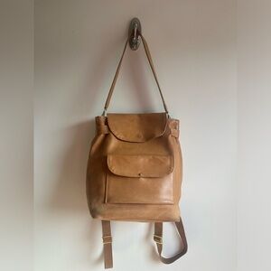 Noonday Collection Homesteader Leather Convertible Backpack